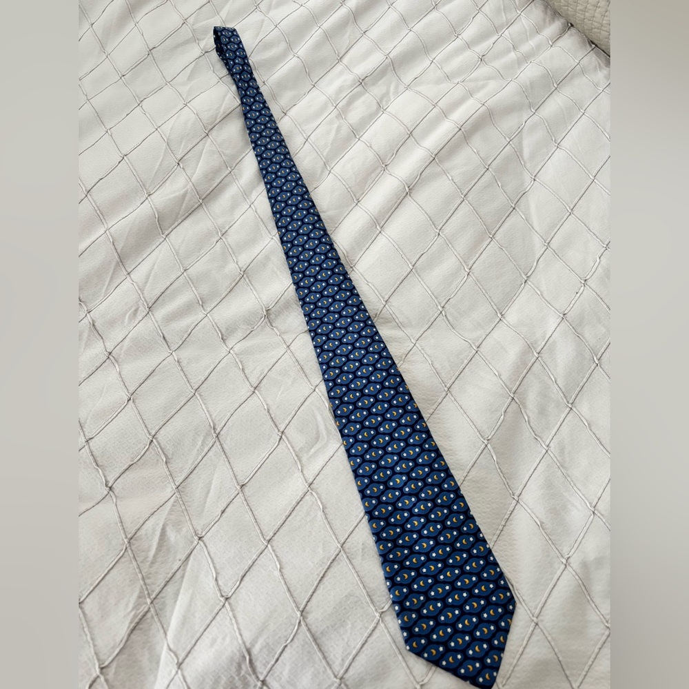 Ferragamo moon & stars tie